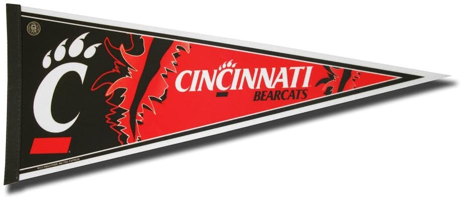 University of Cincinnati Bearcats Soft Felt Pennant | 12×30" | Primary Design | Officially Licensed | NCAA