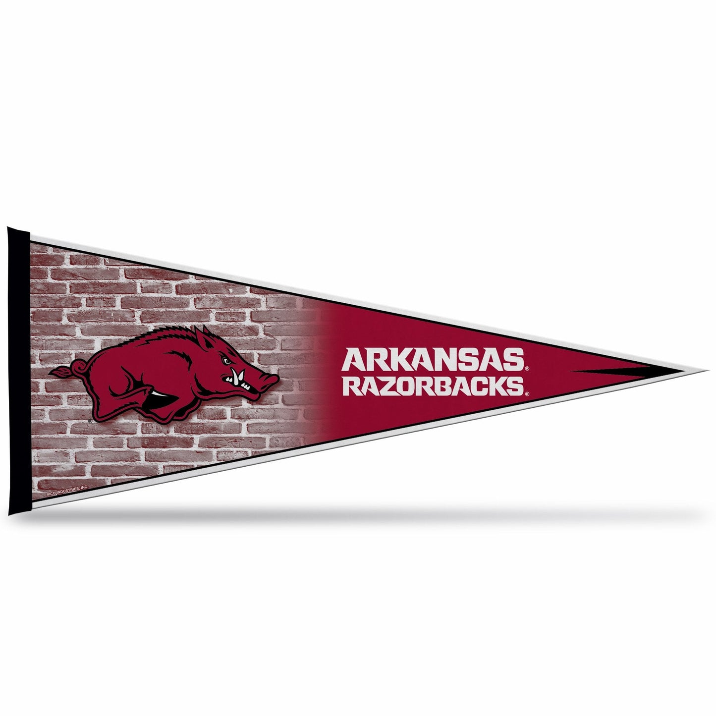 University of Arkansas Razorbacks Soft Felt Pennant | 12×30" | Primary Design | Officially Licensed | NCAA