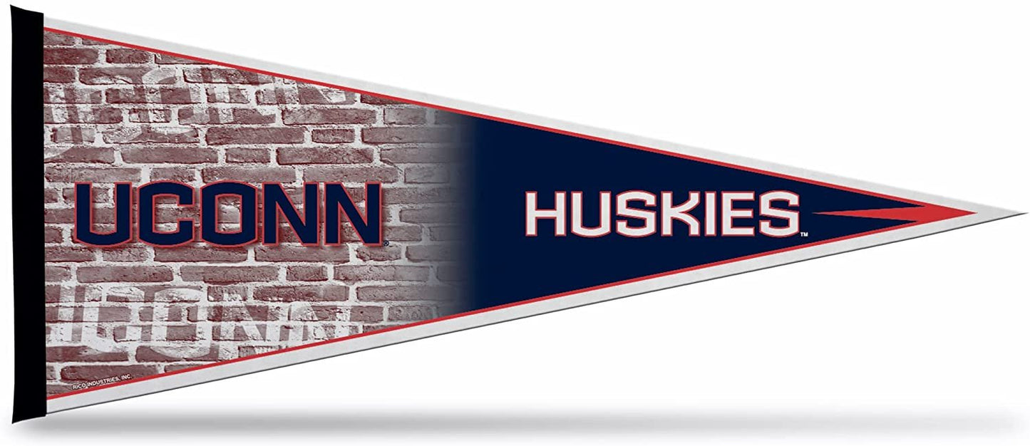 UConn Huskies Soft Felt Pennant | 12×30" | Primary Design | Officially Licensed | NCAA