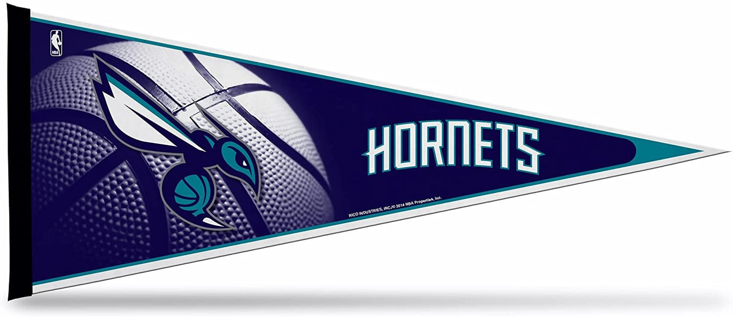 Charlotte Hornets Soft Felt Pennant | 12×30" | Primary Design | Officially Licensed | NBA
