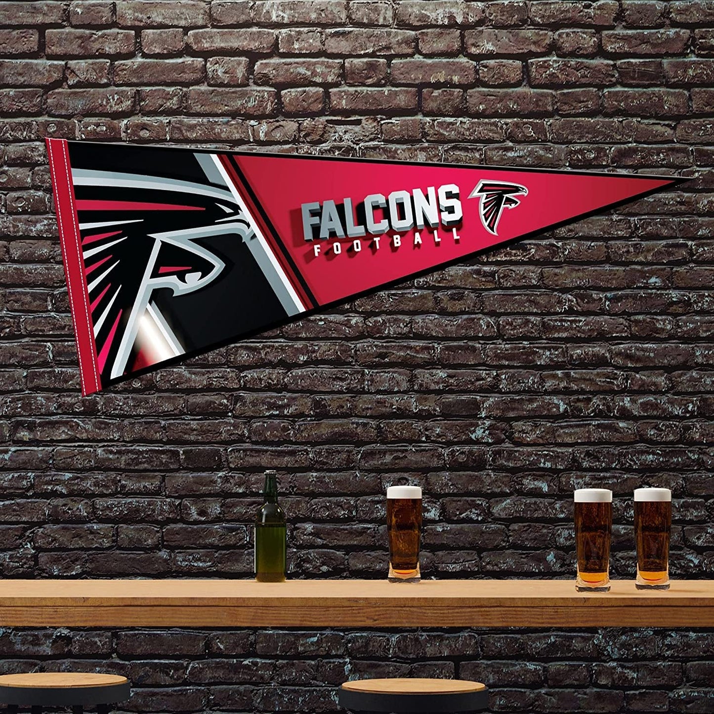 Atlanta Falcons Soft Felt Pennant | 12×30" | Officially Licensed | NFL