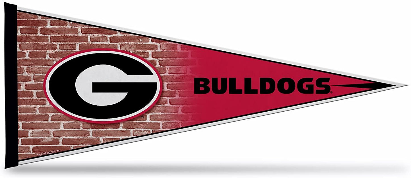 Georgia Bulldogs Soft Felt Pennant | 12×30" | Campus Design | Officially Licensed | NCAA