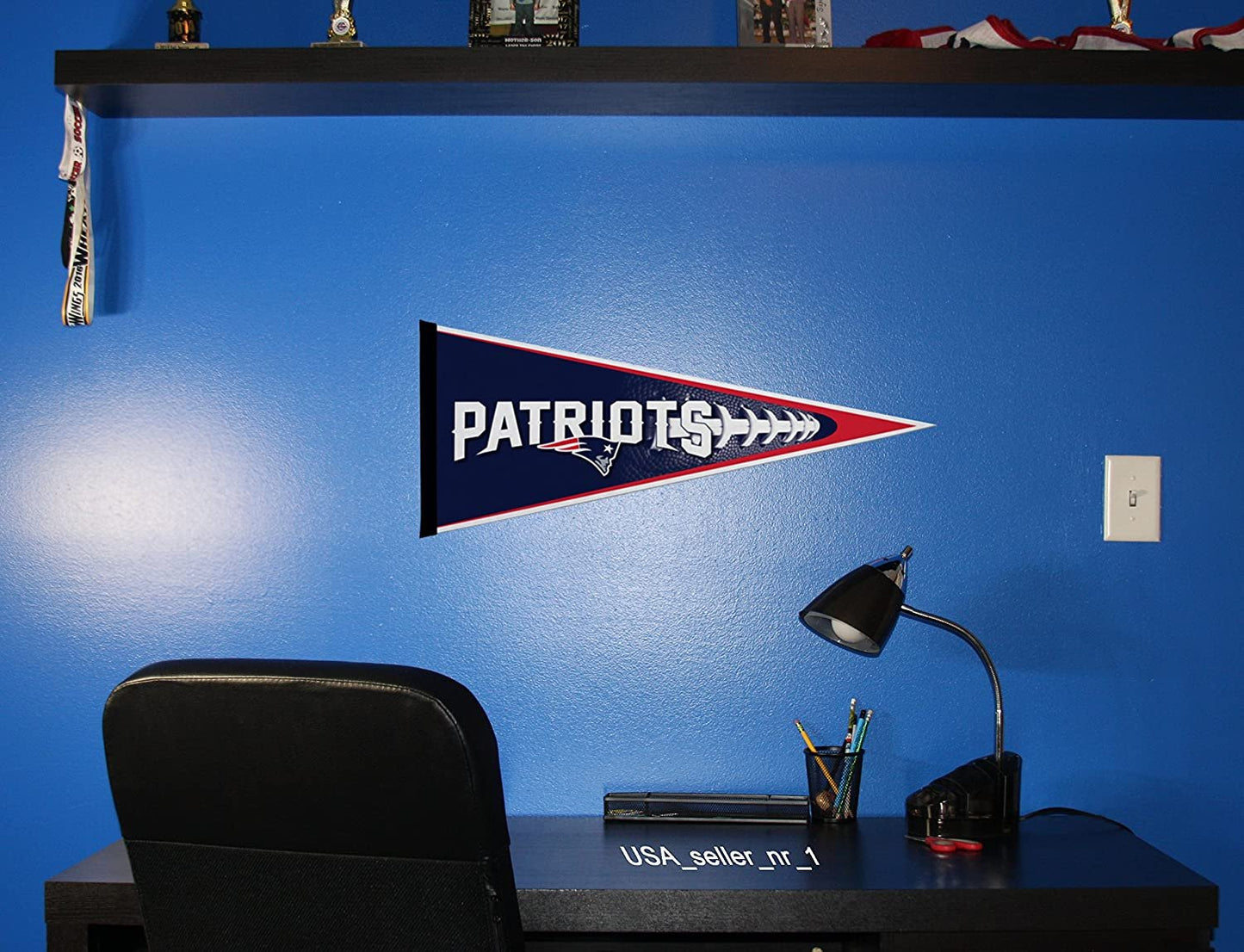 New England Patriots Soft Felt Pennant | 12×30" | Football Design | Officially Licensed | NFL