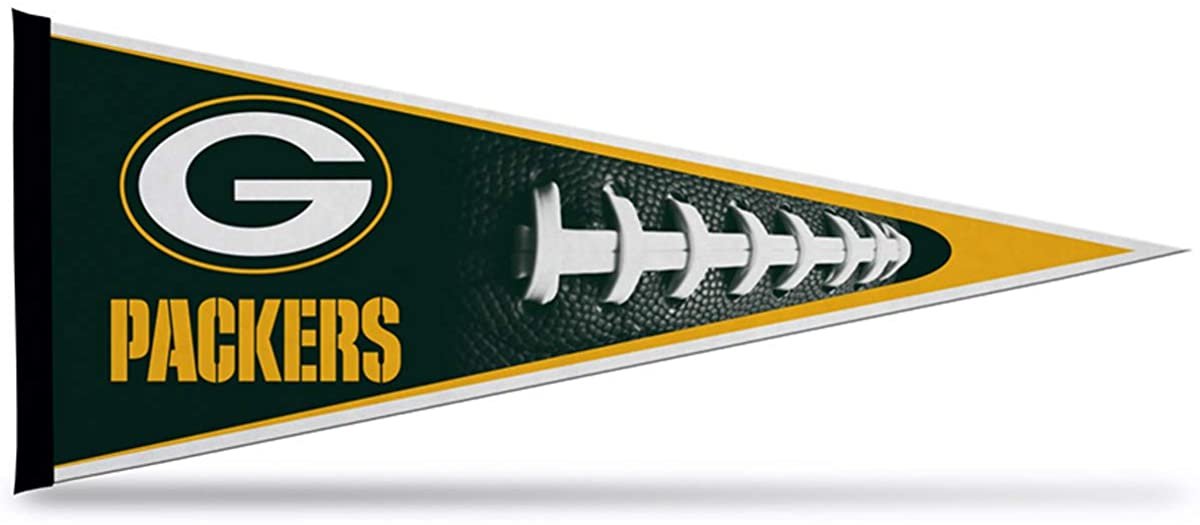 Green Bay Packers Soft Felt Pennant | 12×30" | Football Design | Officially Licensed | NFL