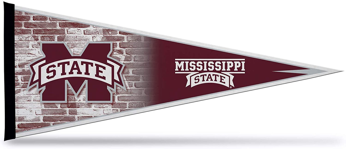 Mississippi State Bulldogs Soft Felt Pennant | 12×30" | Primary Design | Officially Licensed | NCAA