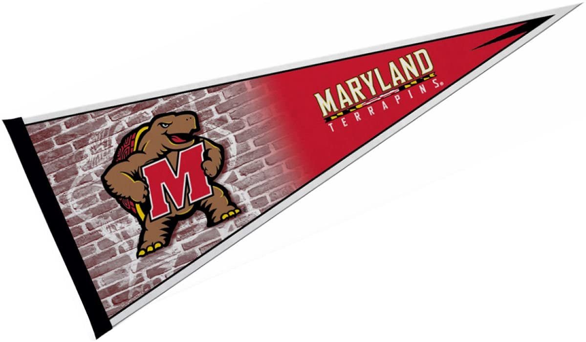 Maryland Terrapins Soft Felt Pennant | 12×30" | Primary Design | Officially Licensed | NCAA