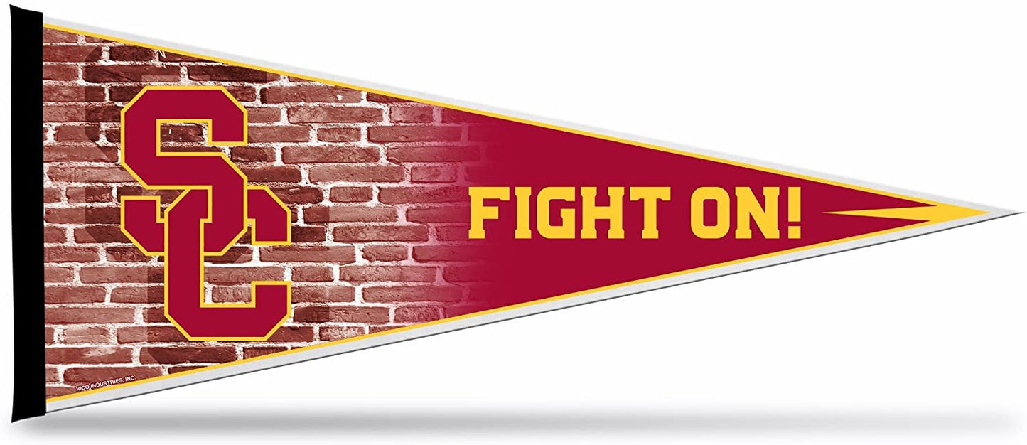 USC Trojans Soft Felt Pennant | 12×30" | Fight On Design | Officially Licensed | NCAA