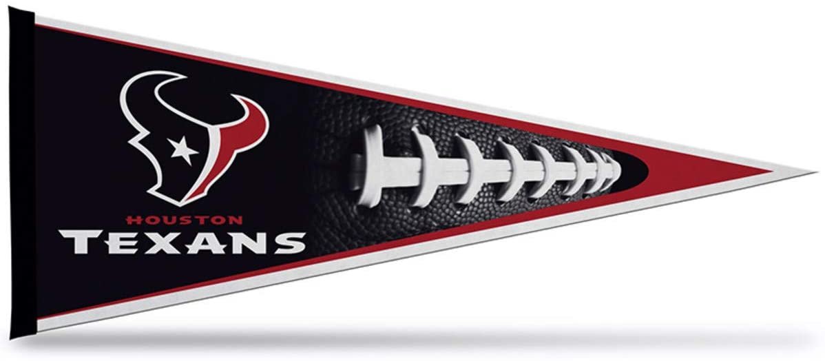 Houston Texans Soft Felt Pennant | 12×30" | Blue Background | Officially Licensed | NFL