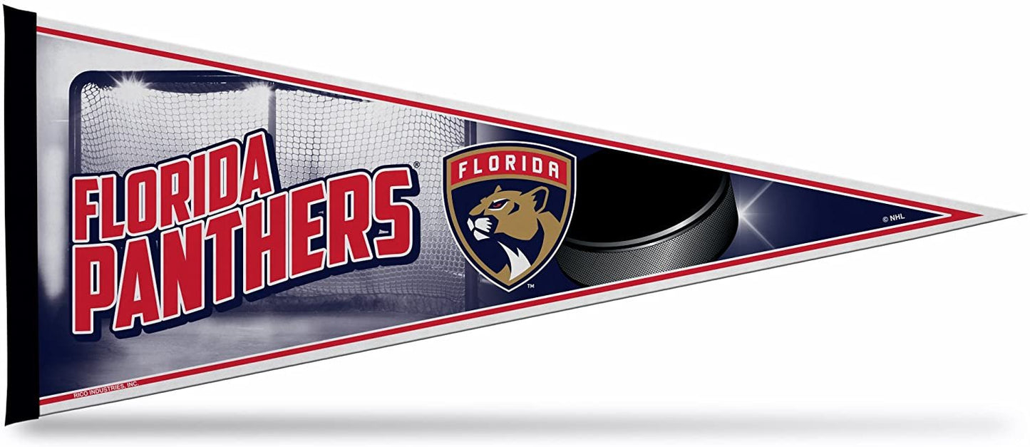 Florida Panthers Soft Felt Pennant | 12×30" | Primary Design | Officially Licensed | NHL
