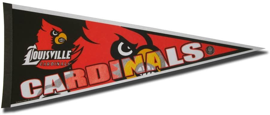 University of Louisville Cardinals Felt Pennant | 12×30" | Primary Design | Officially Licensed | Rico