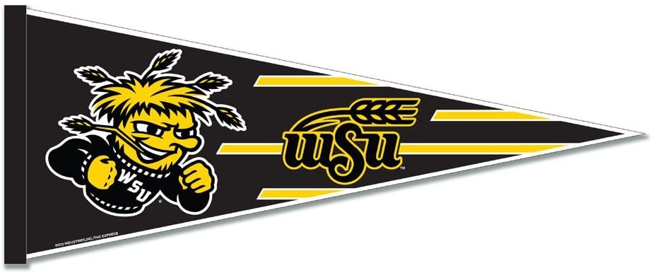 Wichita State Shockers Soft Felt Pennant | 12×30" | Primary Design | Officially Licensed | NCAA