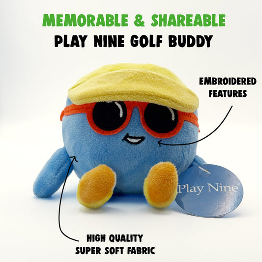 Play Nine Gimme Character Plush Golf Ball - 4"