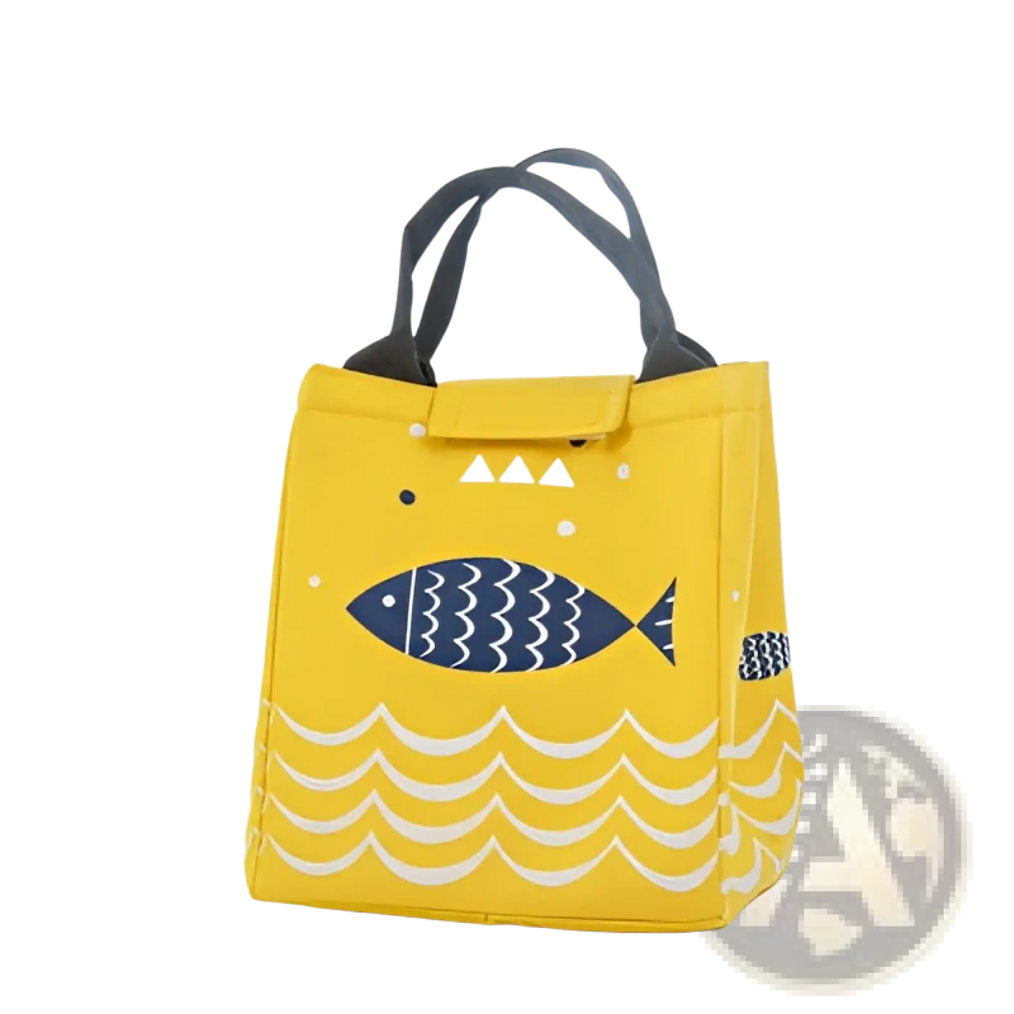 Mini Cartoon Oxford Insulated Picnic Handbag | Fish Pattern | 4 Colors | Velcro Closure | ARBA Global - Niksstuff