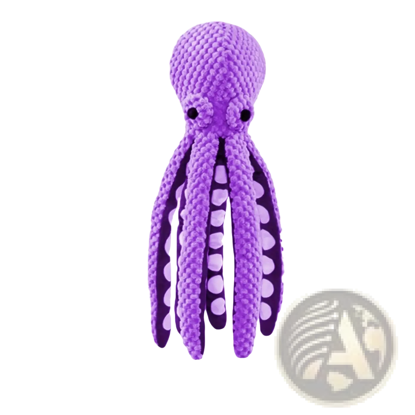 Squeaky Octopus Plush Pet Toy | Crocheted Textured Fabric | 3 Colors | 32cm | ARBA Global - Niksstuff