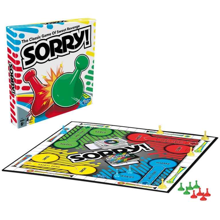 Classic Sorry! Game by Hasbro | 2–4 Players | Ages 6+