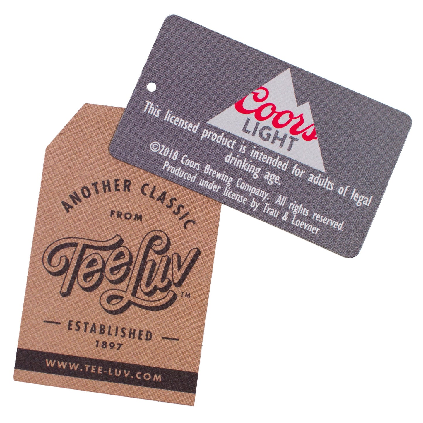 Coors Light Cold as the Rockies T-Shirt | Left Chest & Back Print | Black