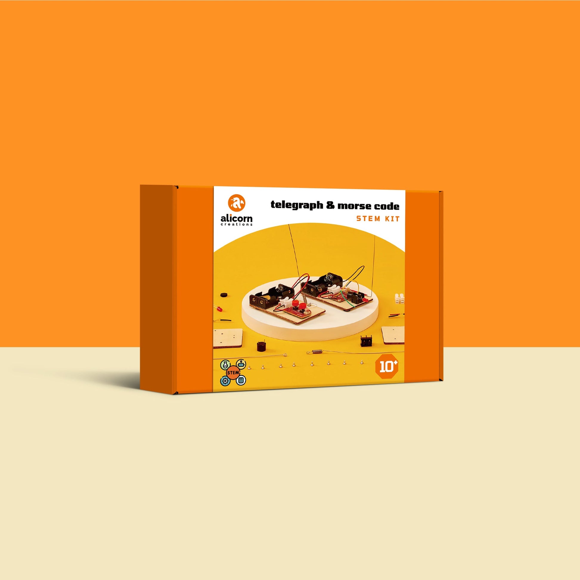 Telegraph & Morse Code DIY Kit | Communication STEM Toy Ages 10+ - Niksstuff