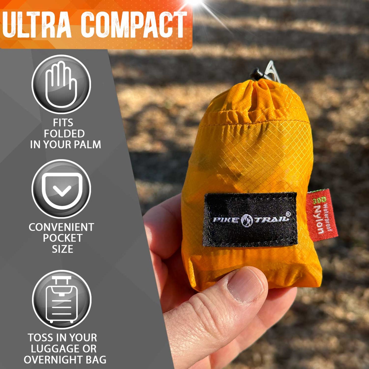 Pike Trail Fanny Pack | Water-Resistant | Hiking & Running | Orange Flame or Green Mantis