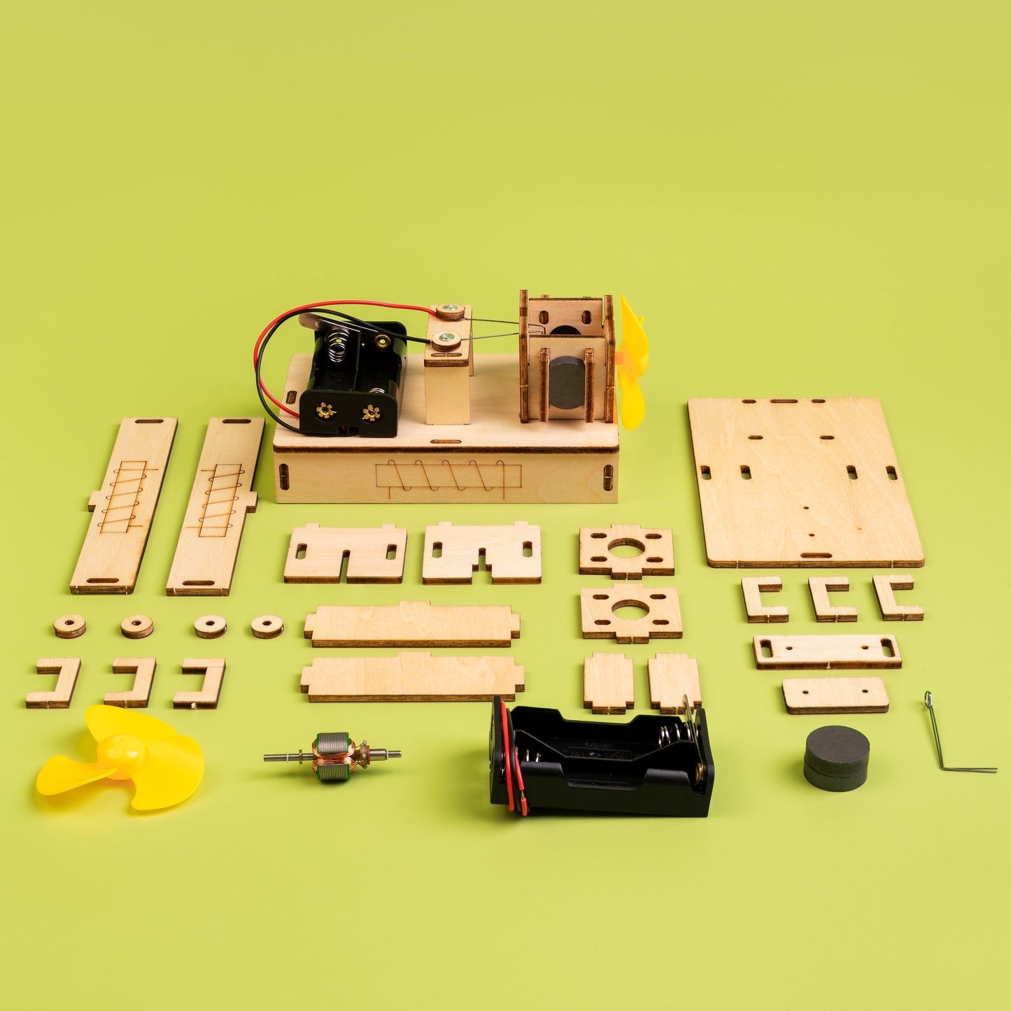 Electric Motor DIY Kit | Electromagnetism STEM Toy for Kids 8+ - Niksstuff