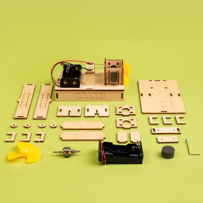Electric Motor DIY Kit | Electromagnetism STEM Toy for Kids 8+ - Niksstuff