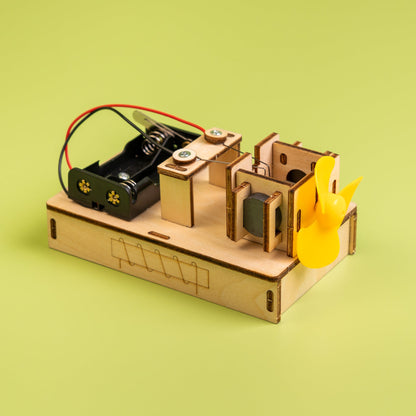 Electric Motor DIY Kit | Electromagnetism STEM Toy for Kids 8+ - Niksstuff