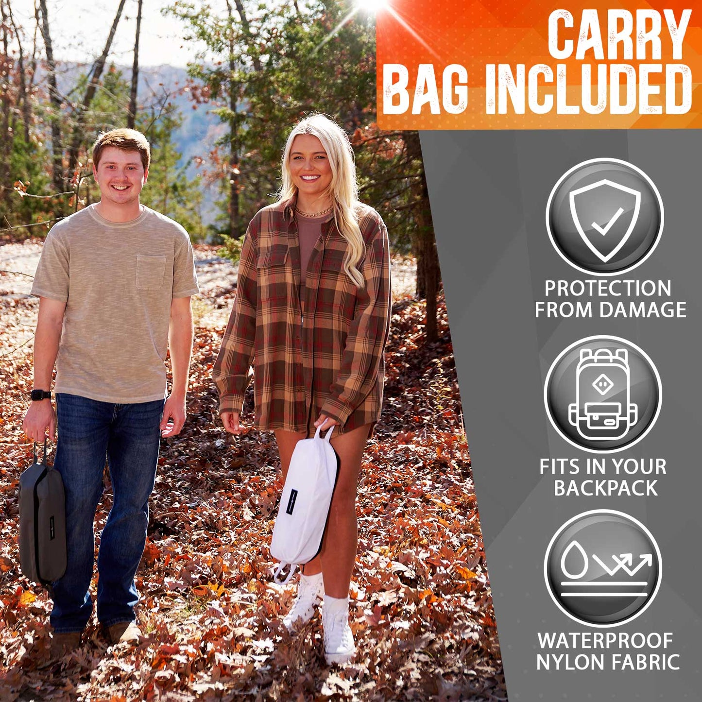 Pike Trail Ultralight Camp Chair | 2.2 lbs | 330 lb Capacity | Carry Bag Included
