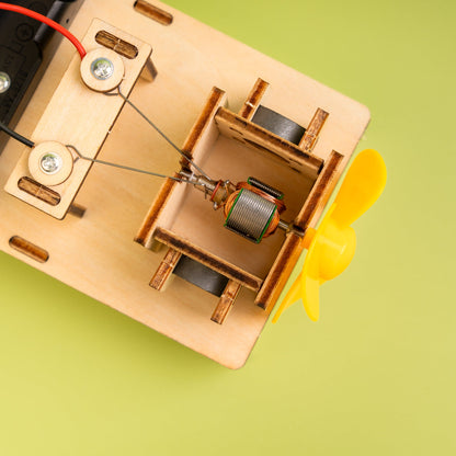 Electric Motor DIY Kit | Electromagnetism STEM Toy for Kids 8+ - Niksstuff