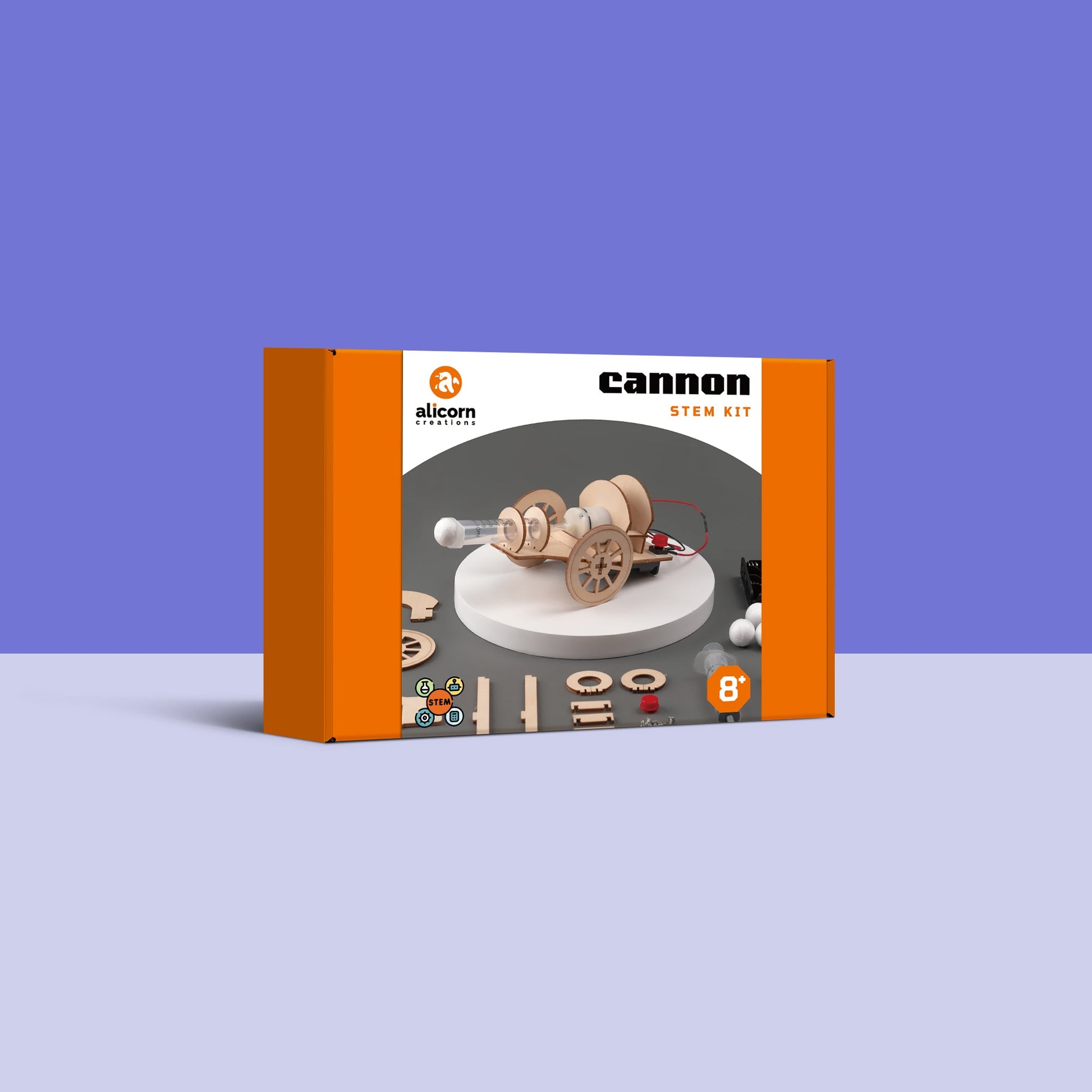 Cannon DIY Kit | Educational STEM Toy for Kids Ages 8+ - Niksstuff