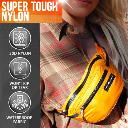 Pike Trail Fanny Pack | Water-Resistant | Hiking & Running | Orange Flame or Green Mantis