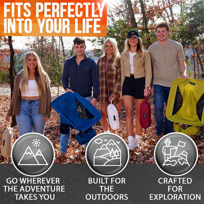 Pike Trail Ultralight Camp Chair | 2.2 lbs | 330 lb Capacity | Carry Bag Included