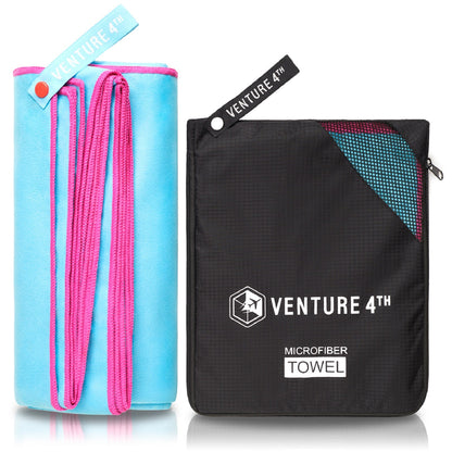 VENTURE 4TH Quick-Dry Microfiber Travel Towel | 3 Sizes | 9 Colors - Niksstuff