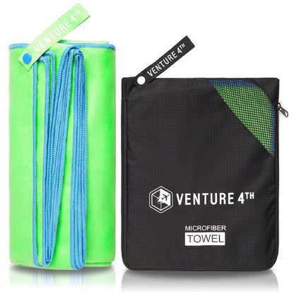 VENTURE 4TH Quick-Dry Microfiber Travel Towel | 3 Sizes | 9 Colors - Niksstuff