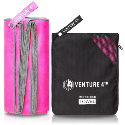 VENTURE 4TH Quick-Dry Microfiber Travel Towel | 3 Sizes | 9 Colors - Niksstuff