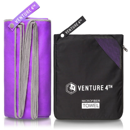 VENTURE 4TH Quick-Dry Microfiber Travel Towel | 3 Sizes | 9 Colors - Niksstuff