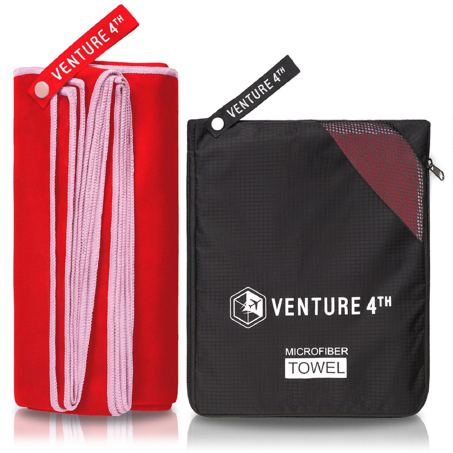 VENTURE 4TH Quick-Dry Microfiber Travel Towel | 3 Sizes | 9 Colors - Niksstuff