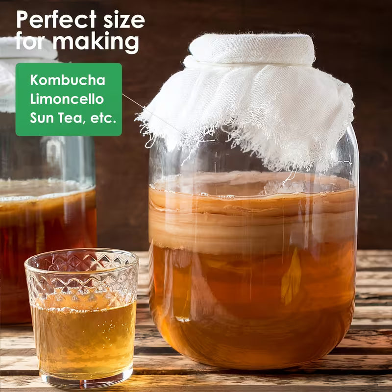 4-Pack 1-Gallon Glass Mason Jars Airtight Hinged
