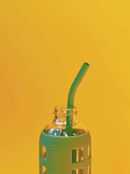 purifyou Reusable Silicone Straws - Long, Slender & Kids Sizes
