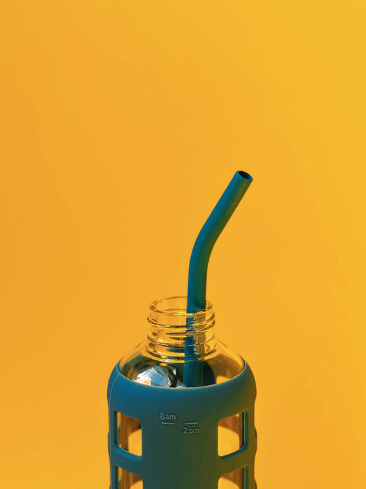 purifyou Reusable Silicone Straws - Long, Slender & Kids Sizes