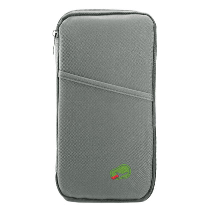 LJG Travel Passport Wallet – 12-Cell Organizer, Water-Repellent Zipper Case