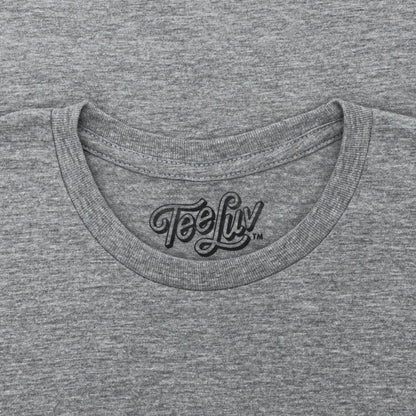The Laughing Cow T-Shirt | Classic Logo & Mascot | Athletic Gray Heather | Poly-Cotton
