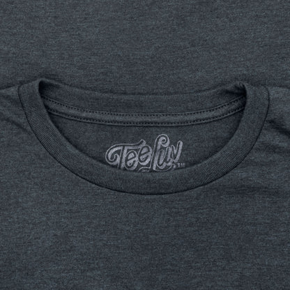 Coors Genuine Bock Beer T-Shirt | Distressed Front & Back Print | Denim Black Heather