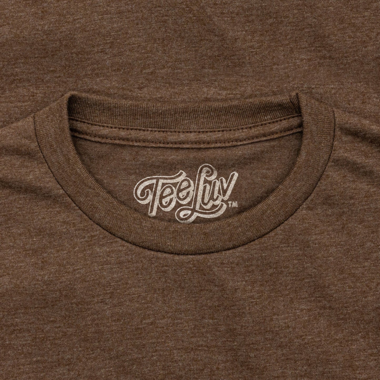 Tootsie Roll T-Shirt | Distressed Vintage Logo | Brown Heather | Poly-Cotton