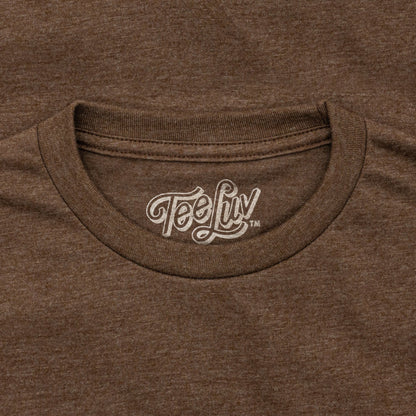 Tootsie Roll T-Shirt | Distressed Vintage Logo | Brown Heather | Poly-Cotton