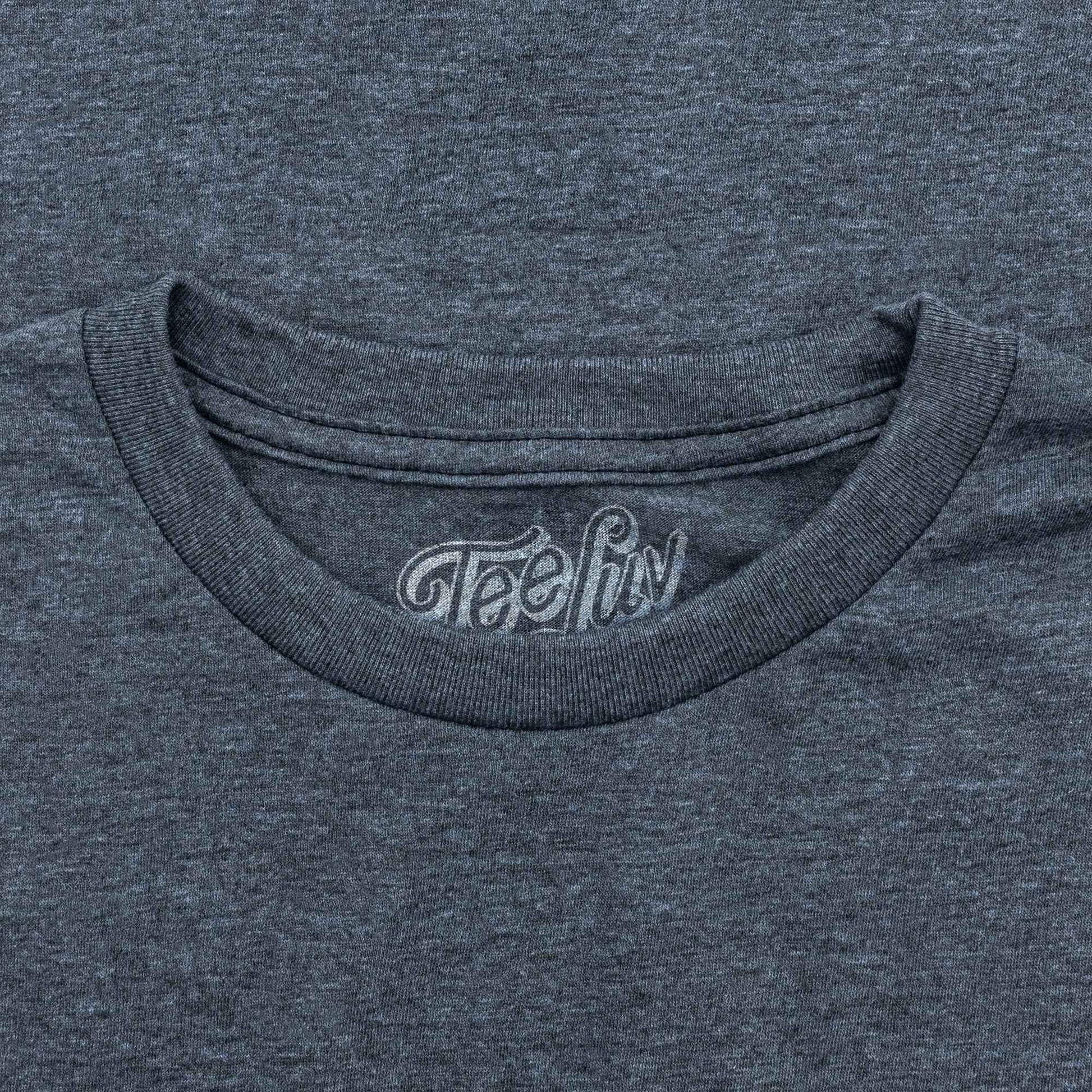 RC Cola T-Shirt | Distressed Retro Logo | Royal Crown Cola | Indigo-Black Heather | Poly-Cotton