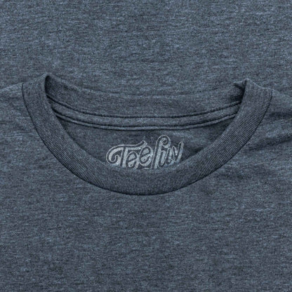 RC Cola T-Shirt | Distressed Retro Logo | Royal Crown Cola | Indigo-Black Heather | Poly-Cotton
