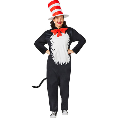 Dr. Seuss The Cat in the Hat Adult Union Suit Costume