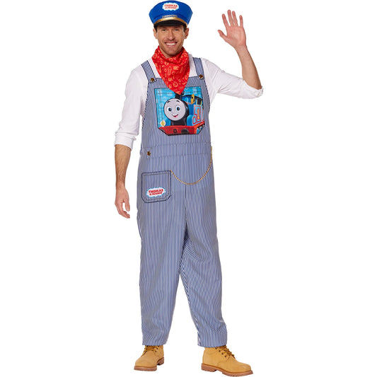 Thomas & Friends Conductor Adult Costume - Overalls, Hat, Scarf