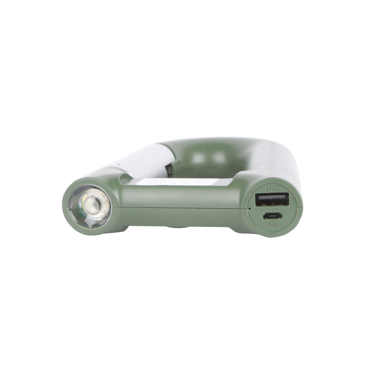 Carabiner Power Bank – 2,200mAh with LED Flashlight & Compass | Clip-On Charger for Hiking, Camping & Travel
