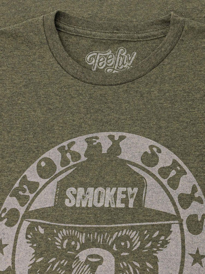 Smokey Bear "Keep It Green" T-Shirt | Licensed Mascot Graphic | Forest Green Heather