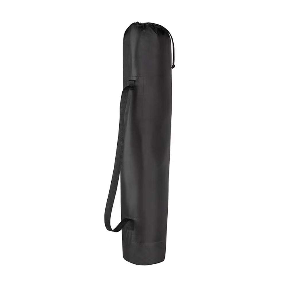 Dark grey carry bag for folding deck chair with shoulder strap